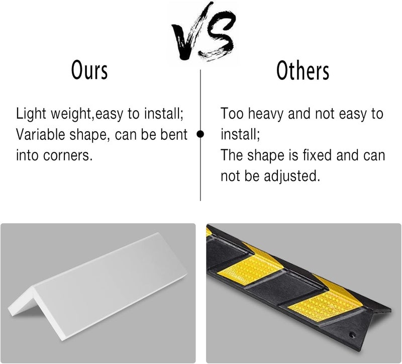 GUEQUITLEX Garage Wall Protector Foam Corner Guard for Parking Garages - Wall Edge Protector Protect Your Car - Garage Wall Corner Edge and Bumpers Guards - Image 5